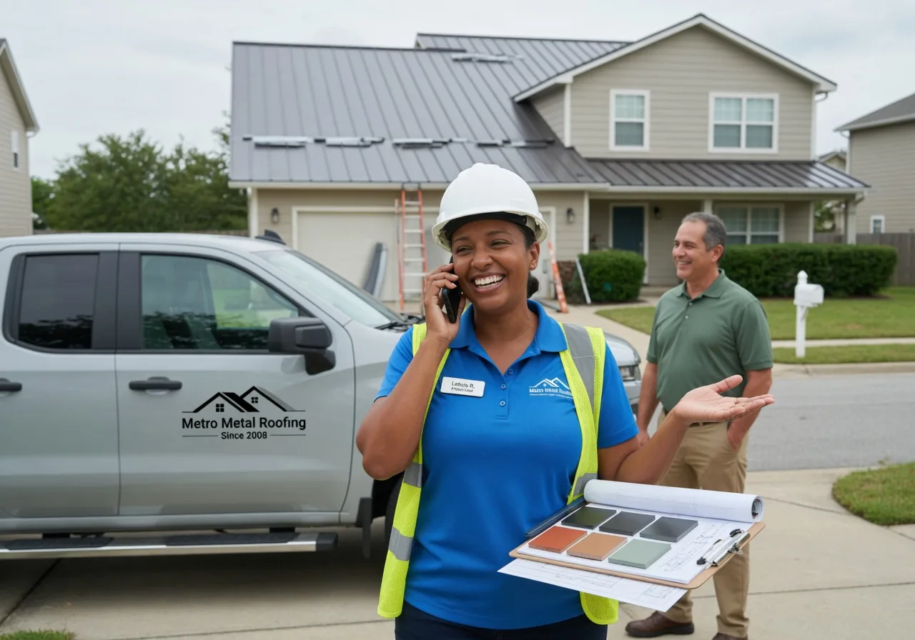 Storm Damage Metal Roof Repair in South English, IA